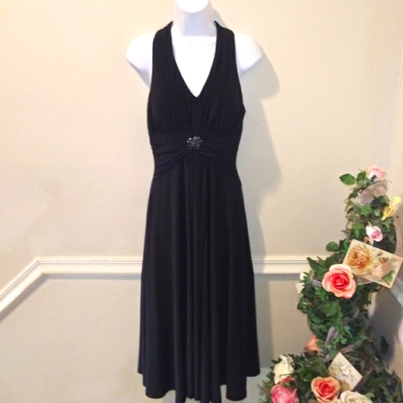 Jessica Howard New Without Tags Sexy Black Ruched Waist Cocktail Dress - Picture 11 of 11